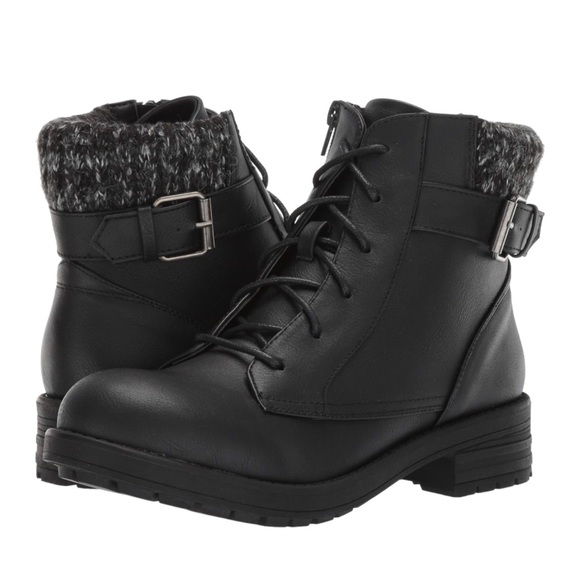 UNIONBAY Shoes - UNIONBAY ~ Stockholm Combat Boots Black Size 8